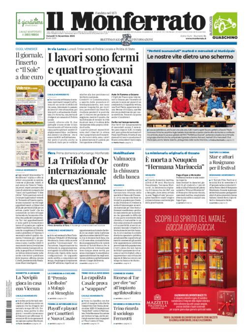 Il Monferrato - Edizione 84 del 14/11/2025